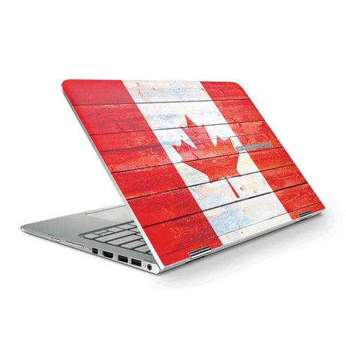 Canada Flag Light Wood HP Spectre Skin